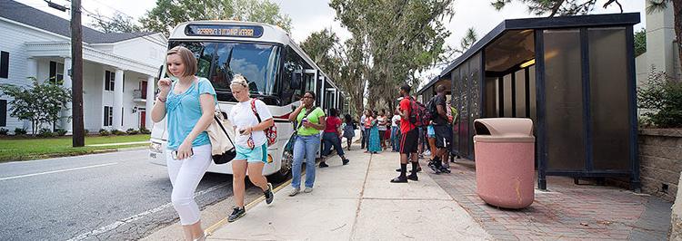 Students on Bus